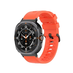 Sport Silicone Strap for Ultra Smartwatch - Premium Bracelet Wristband, 47mm Belt (Official orange)