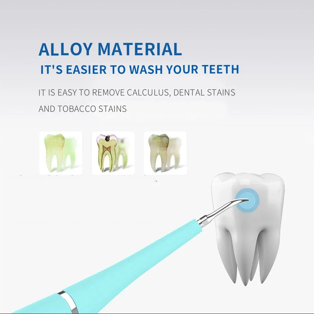 Sonic Dental Scaler Ultrasonic Vibration Tooth Stains Tartar Cleaner Whitening