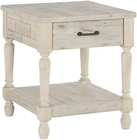 

End Table, White
