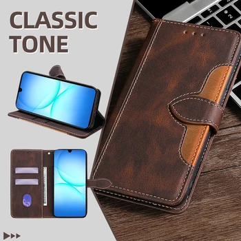 Business Leather Flip Case for Samsung Galaxy S25 Ultra S25 Plus Samsung S25 FE Edge Galaxy A17 A07 A56 A36 A26 A16 A06 Cover 1