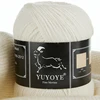 YUYOYE 100% Merino Wool 3-Ply Yarn for DIY Hand Knitting Warm Soft Scarf Cashmere Woven Colorful Hat Lightweight Crochet Threads 1