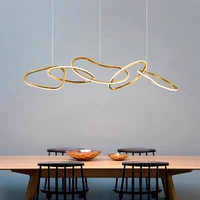 Modern gold dine dining room Pendant lights indoor lighting Ceiling lamp hanging light fixture Chandelier lamps for living room 6