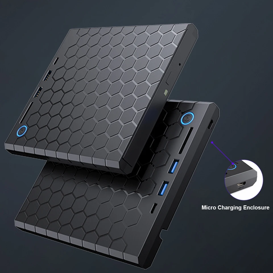 USB 3.0 Type-C External CD DVD Drive with Slots