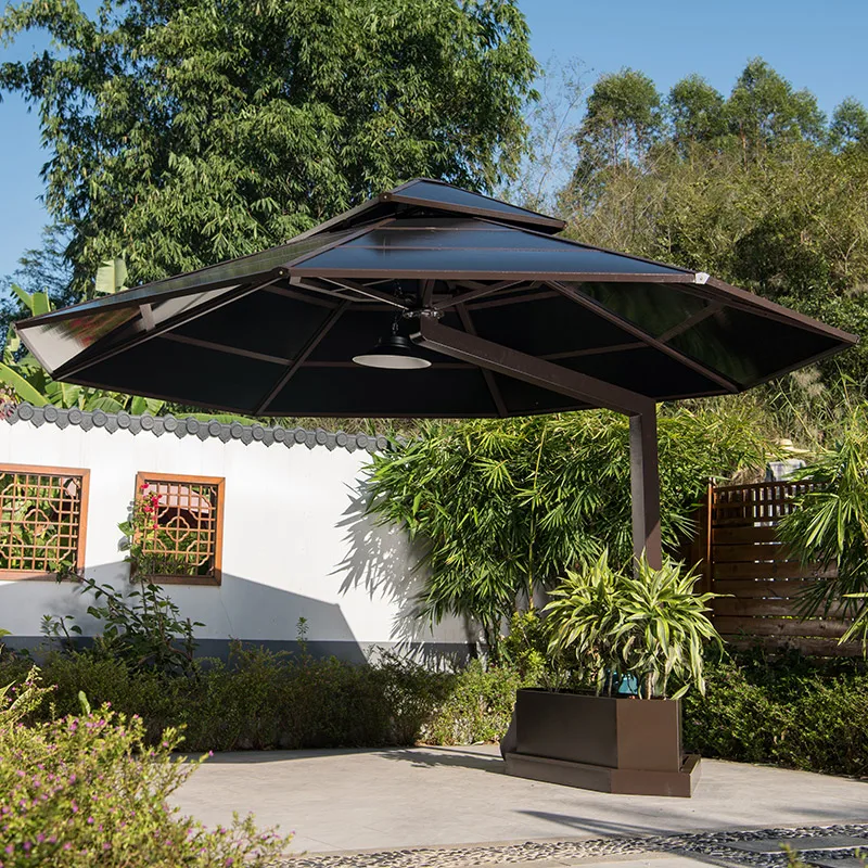 

1 наружная беседка, зонт от солнца для виллы, садового двора, садовой террасы, Римский наружный зонт от солнца, Ветрозащитный Зонт с