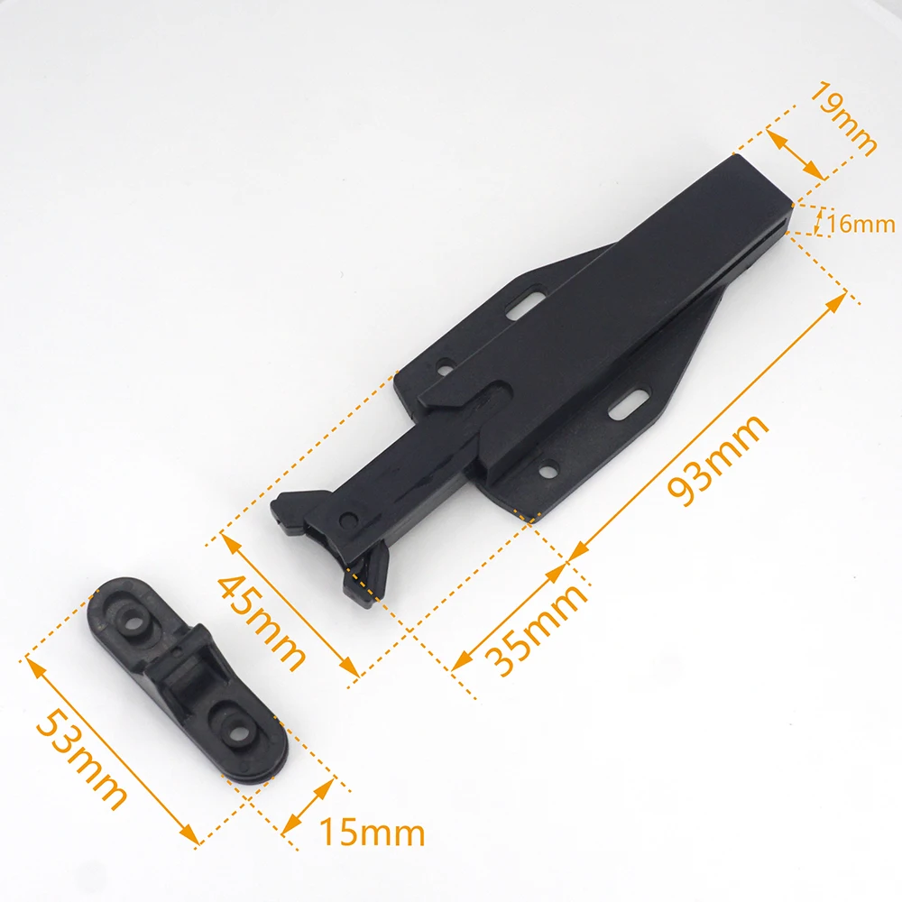 Non-Magnetic Touch Latch Large Size Catch Cabinet Door Push to Open Furniture Cupboard Wardrobe Accessory door catches cabinet door latch door stops cabinet door stop 4/2/1 Sets