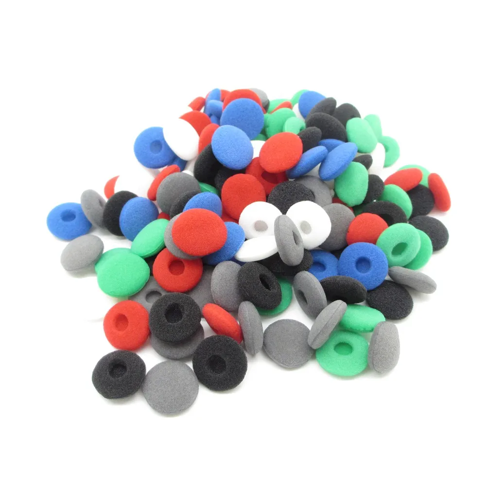 20 Pcs Sponge Earmuffs Ear Eartips Headphone Protection Sponge Cover For Flat Head Earphone Earbuds Headset Accessories