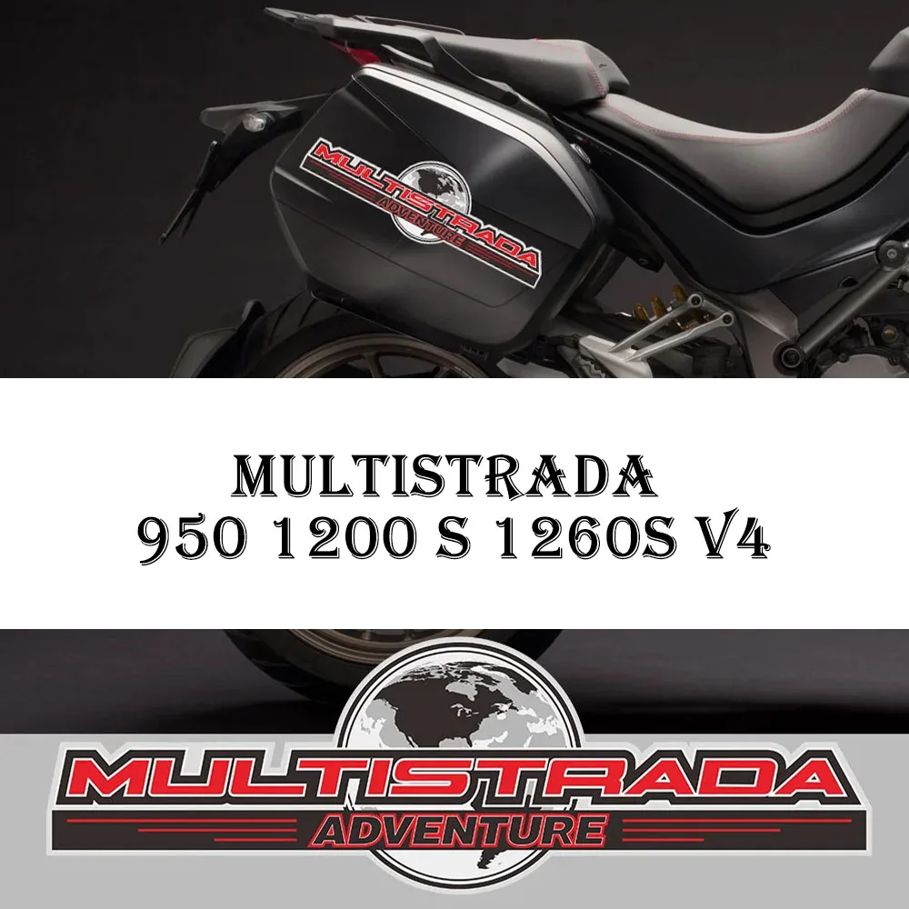 

For Ducati MULTISTRADA 950 1200 S 1260S V4 Motorcycle Tank Pad Protector Panniers Luggage Cases Trunk Decorative Stickers Decal