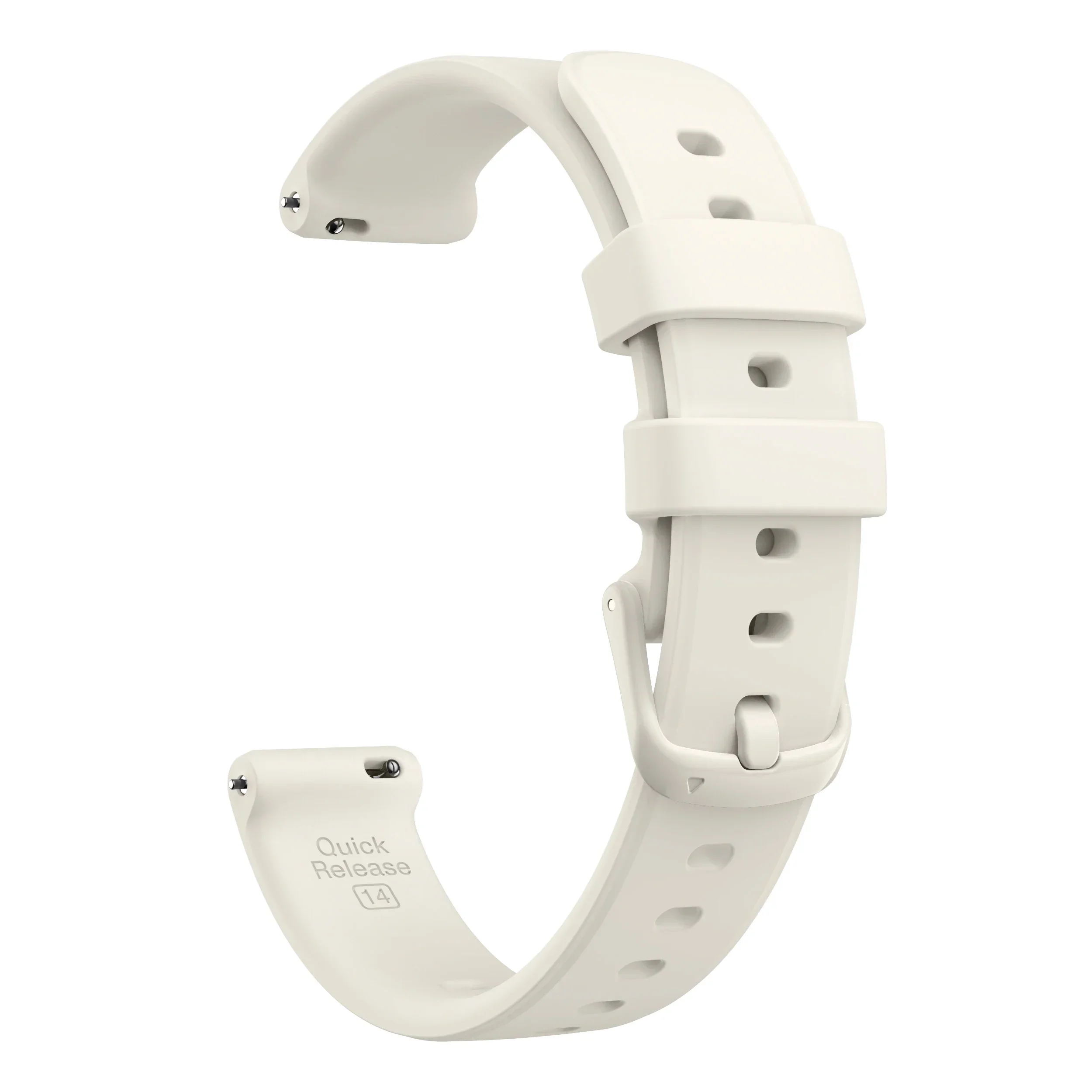 Silicone Sport Band in Lilac and White with Purple Accents