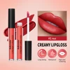 Lip Gloss Semi-Matte 8Colors Long-lasting Velvet Non-drying uitable for all skin moisturizing lipgloss plump lip brown Cosmetics 3