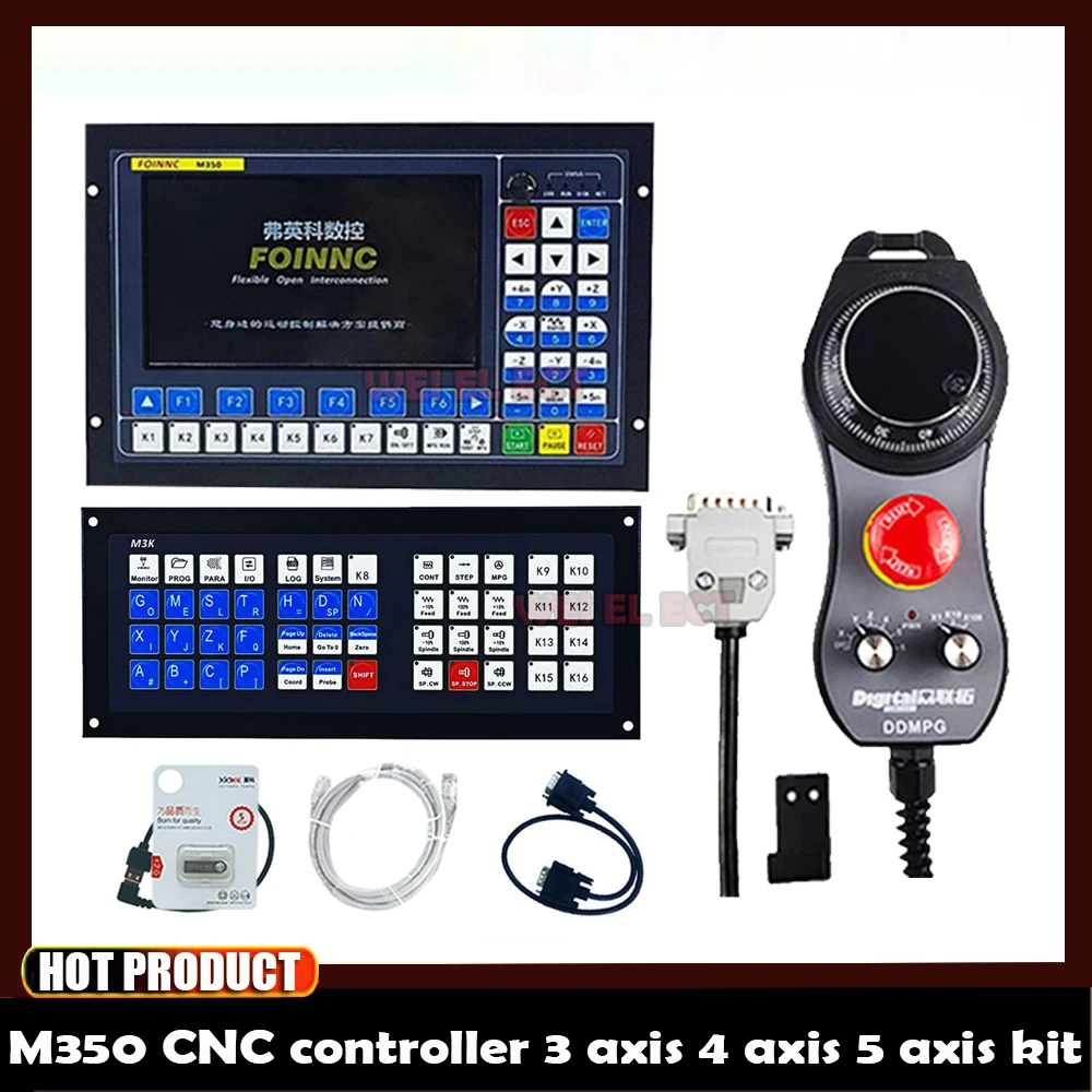 

M350 Independent Cnc Offline Controller 3/4/5 Axes Support Automatic Tool Change/atc Multi-process Processing/extended Keyboard