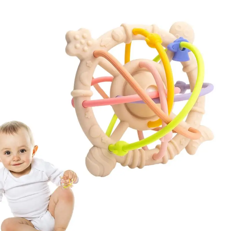 

Детский игрушечный Прорезыватель для зубов, игрушки Монтессори, непреодолимая детская игрушка-прорезыватель для зубов для младенцев, мальчиков и девочек