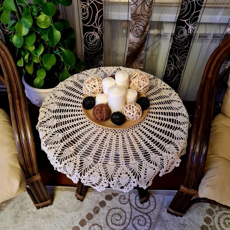 centrino rotondo con bordo crochet - Per la casa e per te - Decorar centrino rotondo con bordo crochet - Per la casa e per te - Decorar
