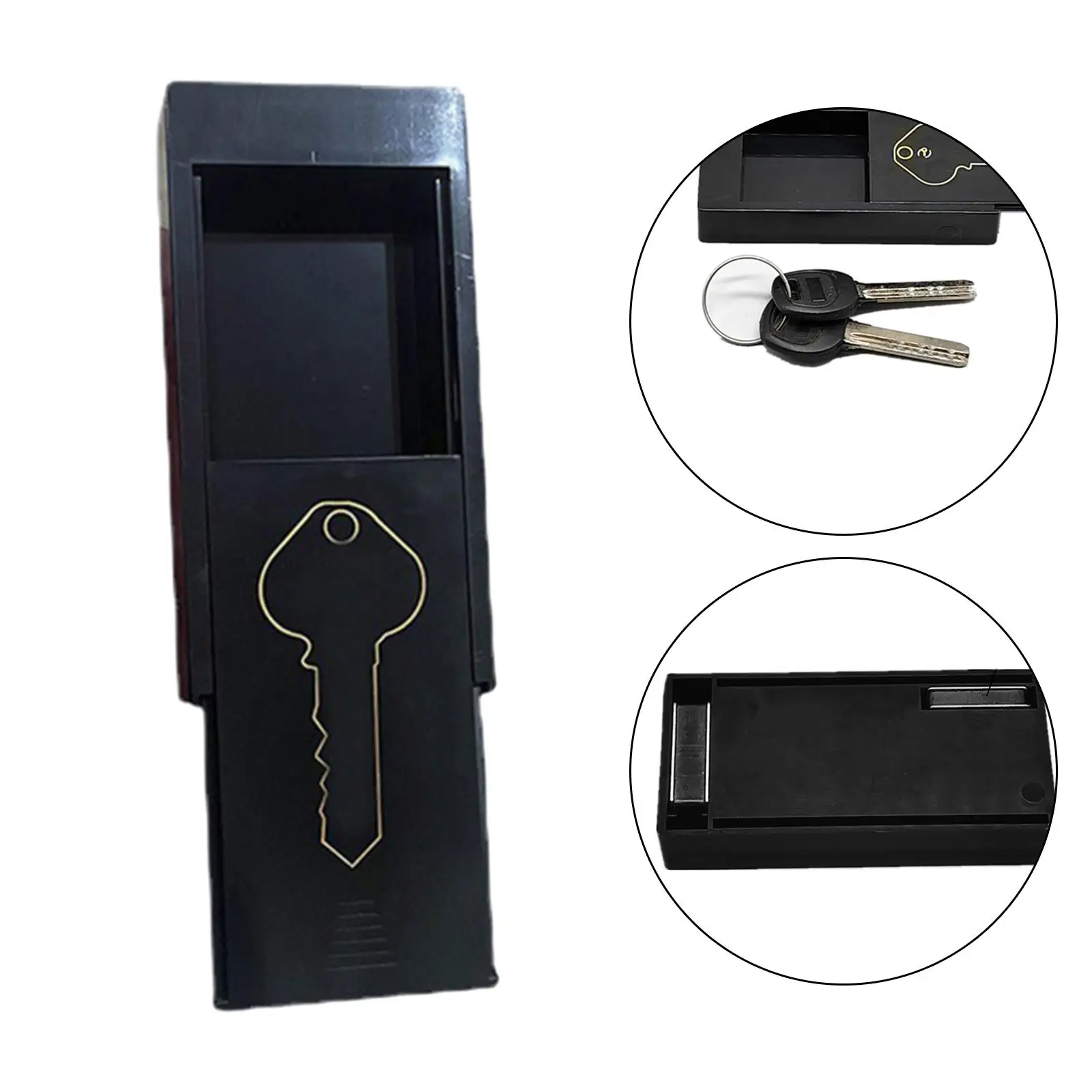 Magnetic Key Case Durable Secret Box Safe Key Storage Box under Car Key Holder for Car Truck Apartment House Home Office