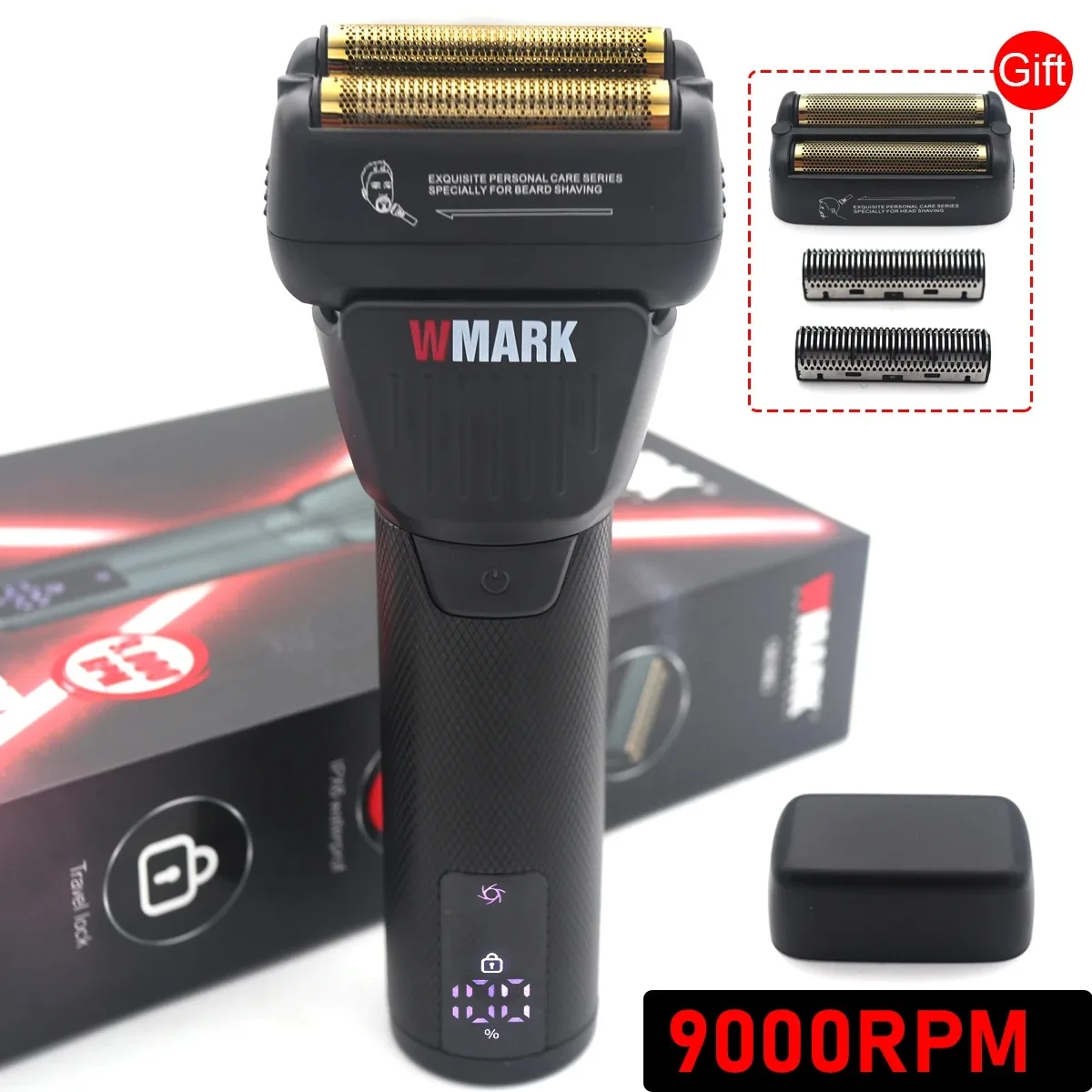 Wmark Electric Shaver For Men Professional Rechargeable Trimmer_voghion.com