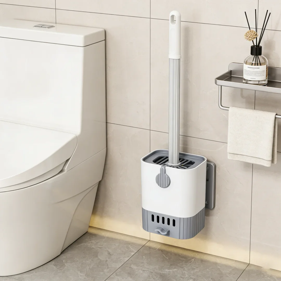Wall Mount Toilet Brush Slim Holder image 3