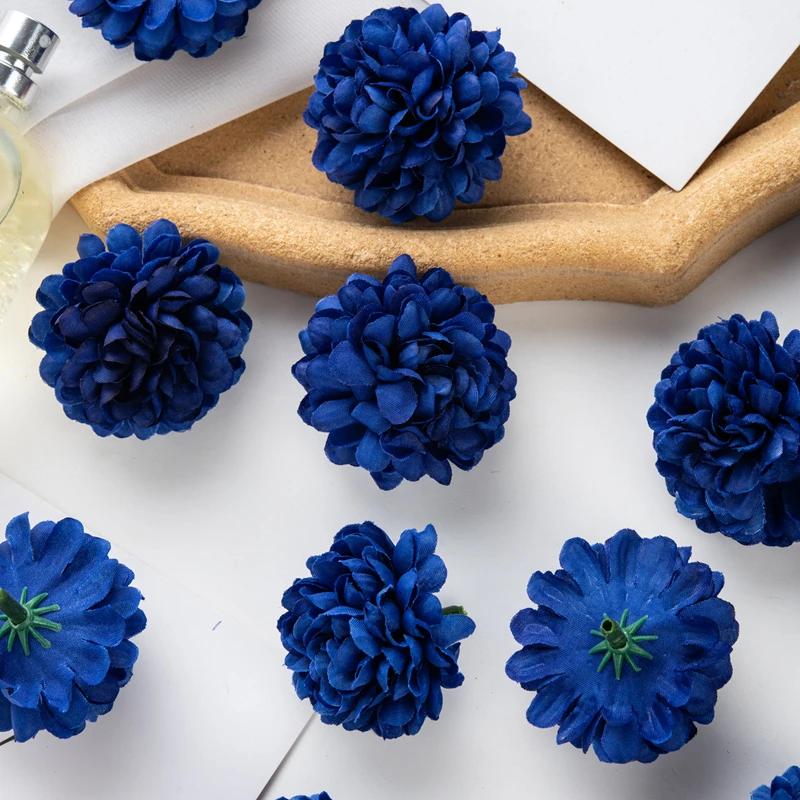 Description Picture 5 of item50PC Artificial Hydrangea Flowers Wedding Garden Rose Arch Home Party Decor Christmas Diy Candy Box Fake Silk Scrapbook Plants