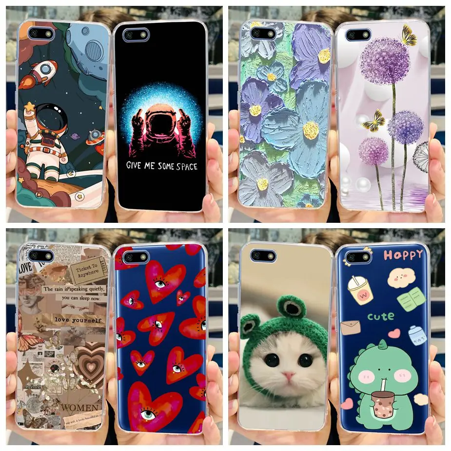 Luxury Painted Clear Silicone Phone Case - Soft TPU Bumper Cover