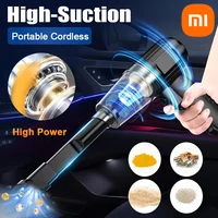 Xiaomi 9000pa 120w Wireless Mini Car Vacuum Cleaner High-power Car Home Dual-use Handheld Dust Blower Small Pet Hair Dryer New 1