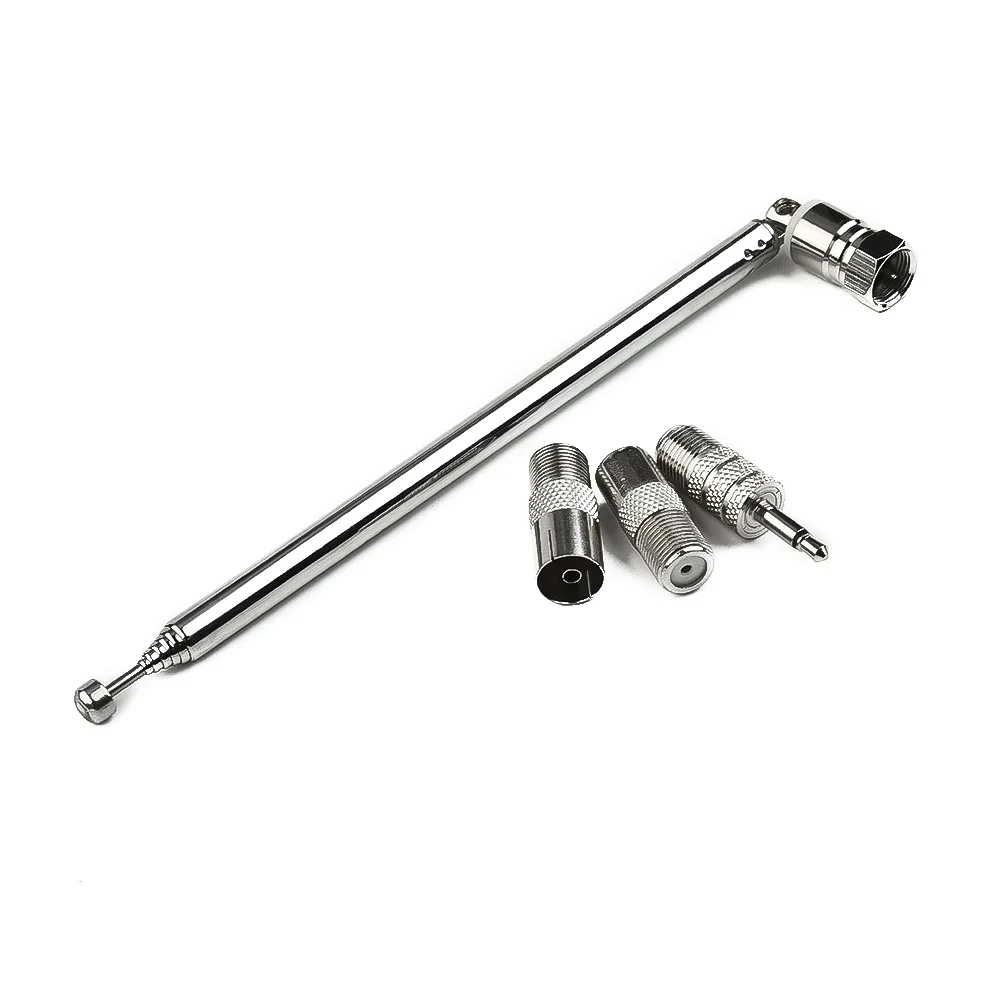 1 ensemble d'adaptateur aérien Radio télescopique DAB/FM récepteur AV HiFi petit système antenne aérienne longueur 750mm 7 Sections outils de voiture