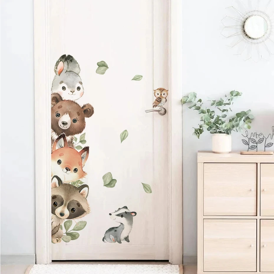 Watercolor Cartoon Forest Animals 4