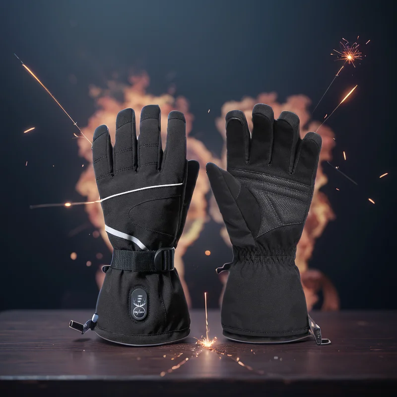 

Motorcycle Heated Gloves Winter Warm Skiing Gloves Touch Screen WindWaterproof Heated Rechargeable Battery Heating Thermal Glove