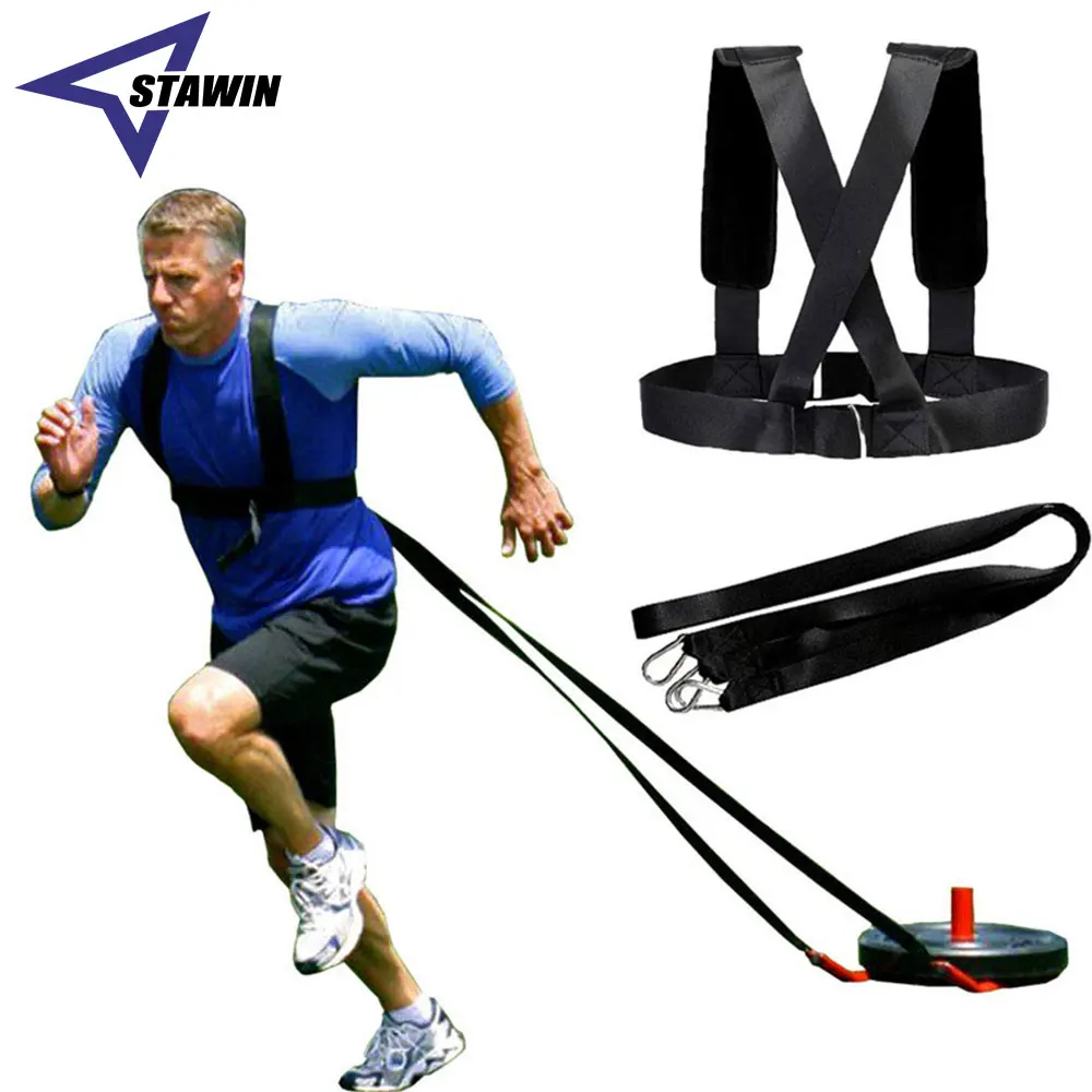 Gym Exercise Equipment Sled Harness Workout Resistance and Assistance Trainer Physical Training Resistance Rope Kit Improving Speed Stamina & Strength
