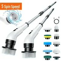 Electric Spin Scrubber, Multifunctional Cordless Cleaning Brushwith 9 Replaceable Heads, USB Rechargeable, 3-SpeedAdjustable