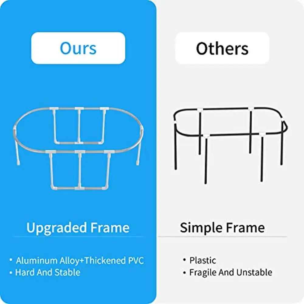 Foldable Portable Japanese Soaking Tub with Drain Hose Adults Boys and Girls Aluminum Alloy Support Frame Anti-Leakage Body Easy 4