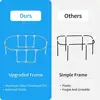 Foldable Portable Japanese Soaking Tub with Drain Hose Adults Boys and Girls Aluminum Alloy Support Frame Anti-Leakage Body Easy 4
