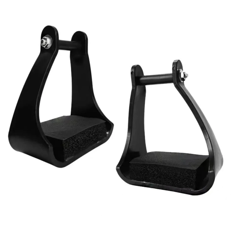 1 Pair Lightweight Safety Western Stirrups Horse Riding Stirrups High Strength Plastics Non Slip Equestrian Stirrups for Saddle 4