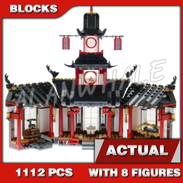 

1112pcs Shinobi Monastery of Spinjitzu Training Station Tea Room Tower 11165 Building Block Sets Compatible With Model