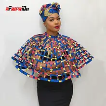 

2021 Ankara African Net Necklaces Shawl Collar Women Clothings Accessories African Print Web Collar Shoulder Necklace SP136
