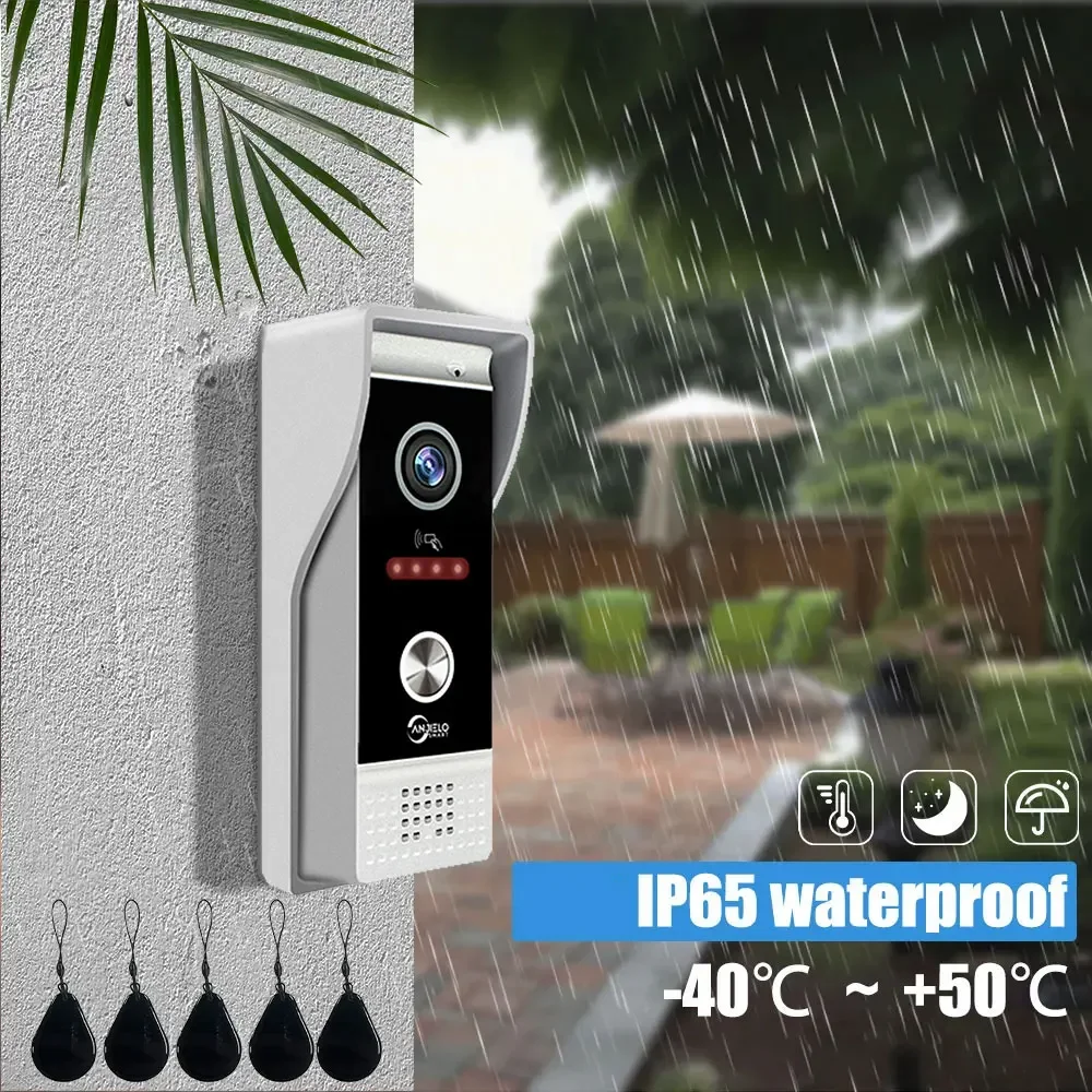 Video Doorbell Metal Doorbell Video Intercom Outdoor Unit CVBS/720P/1080P IP65 Waterproof