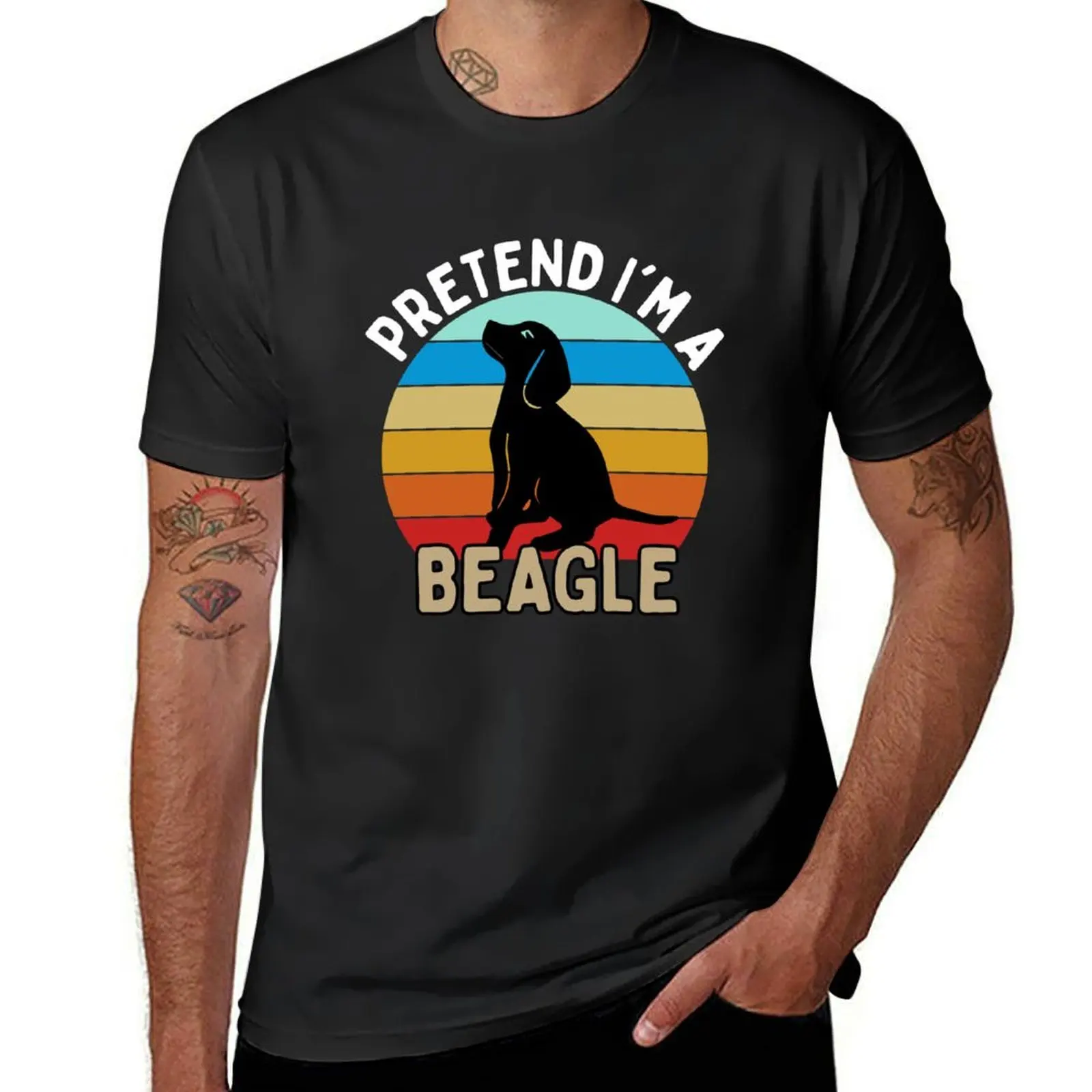 

Pretend I'm A Beagle T-Shirt tops summer clothes boys whites t shirts for men pack