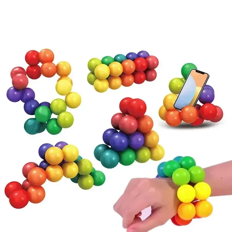 Fidget Toy Sensory Fidget Toy Sensory Fidget Toys 3D Rotating Educational Balls For Stress & Anxiety Relief Creative Learning Activities