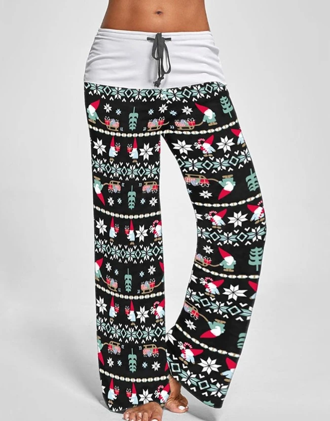 Рисунок 2 - Рождественские штаны с широкими штанинами на шнуровке