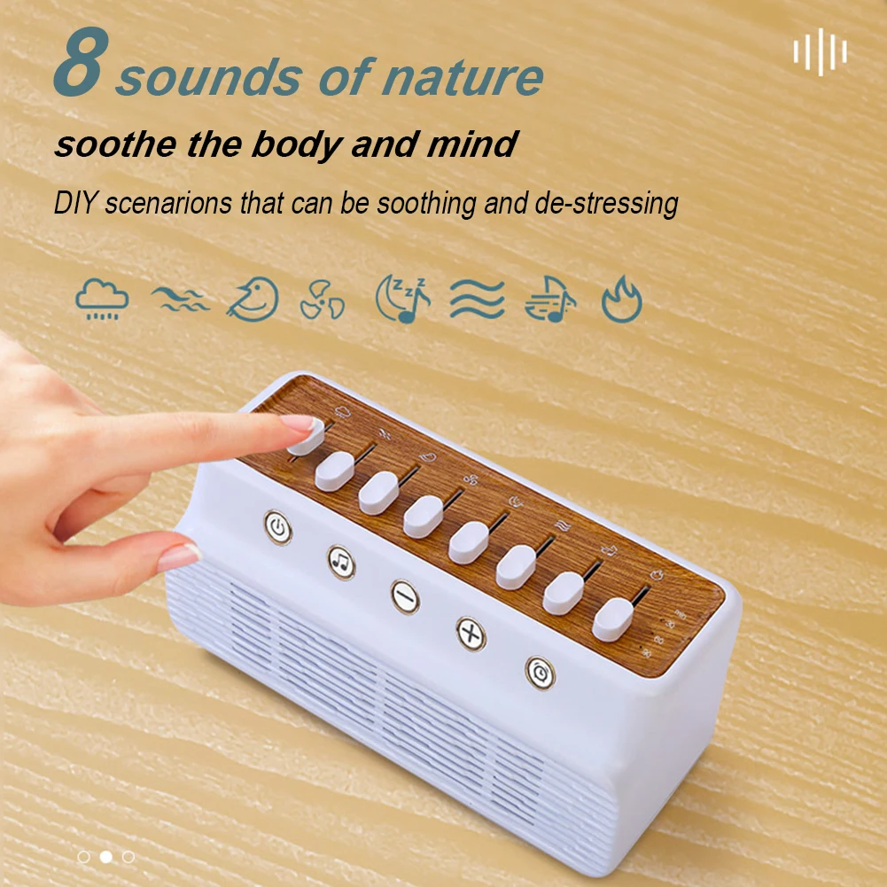 Nature Sounds Mixer Speaker Craeative Music Box Rechargeable Bluetooth Speaker Timer White Noise Sleep Machines Desktop Speaker