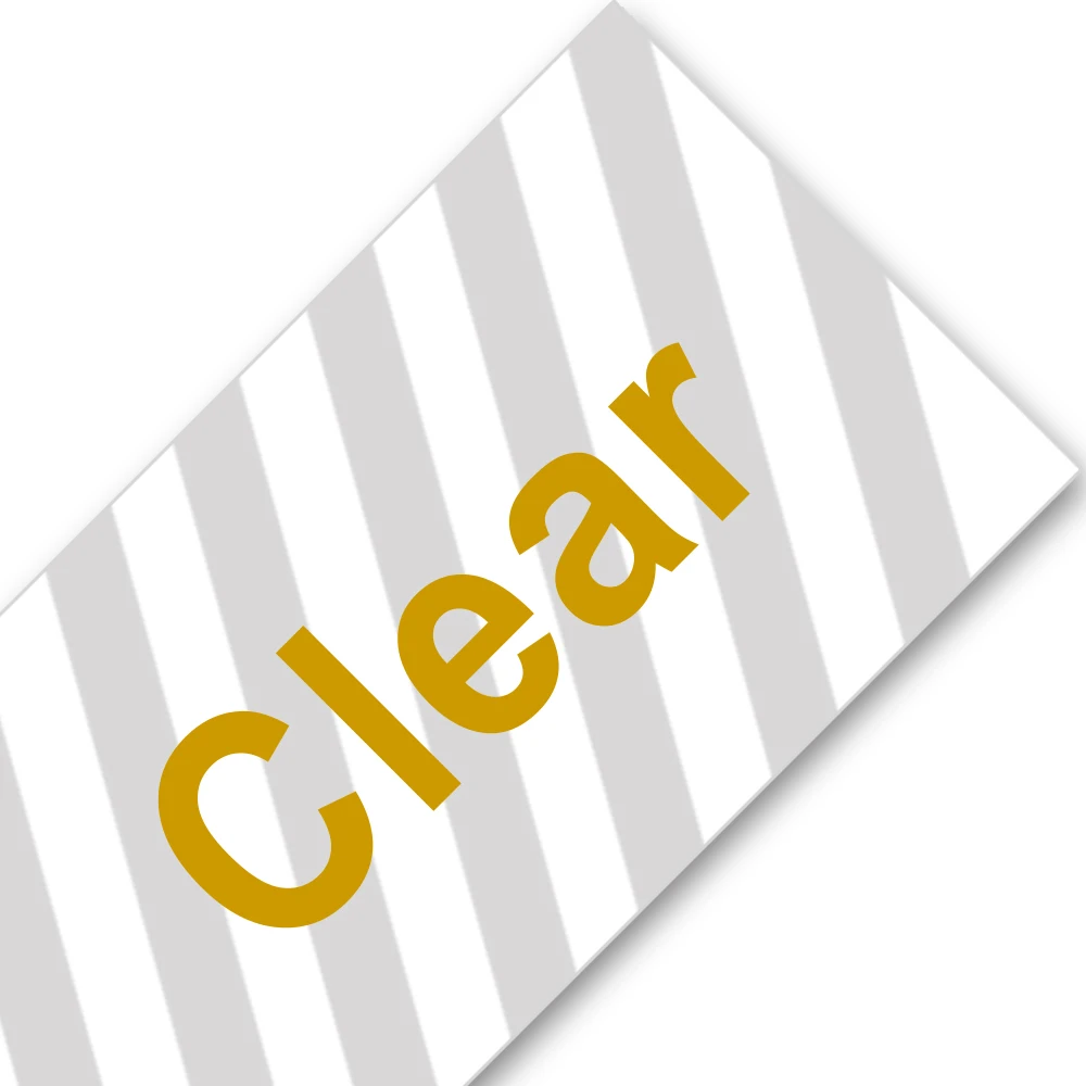 gold on clear