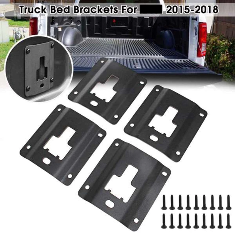 4Pcs Tie Down Bed Cleat Standard Interface Plate Kit For Ford F 150 4pcs tie down bed cleat standard interface plate kit for ford f 150