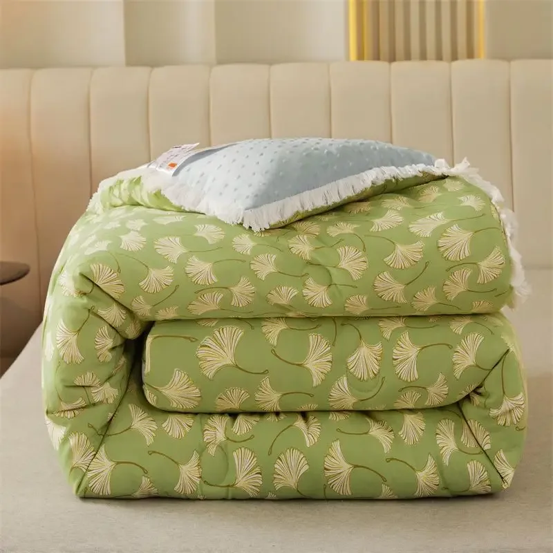 

Class A Soybean Printed Soybean Quilt Full Composite Filling Quilt Thickened 5kg Winter Quilt Bedroom Home Textile