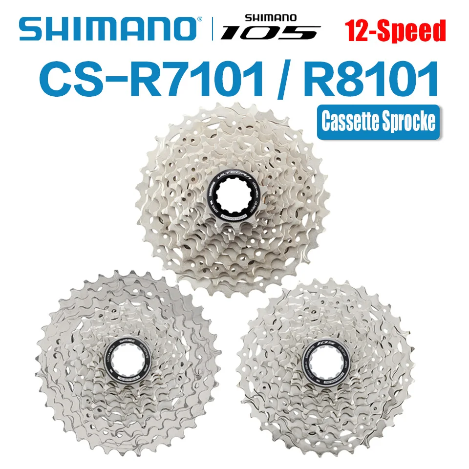 SHIMANO 105 UT R7101 R8101 HG710 12 Speed Road Cassette Sprocket 34T 36T Freewheel Sprocket Road Bike bicycle cassette bicycle sprocket gear bicycle parts bike sprocket bike freewheel