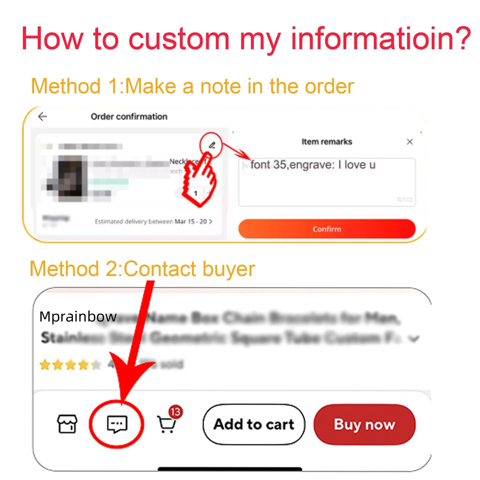 Engrave Fee for Mprainbow Jewelry Store,1pcs fee for 1 side engrave,Personazlied Customized Service