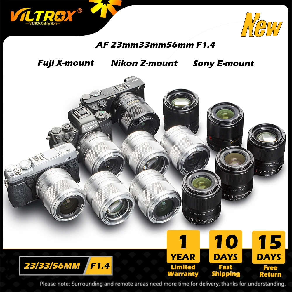 Viltrox 23 мм 33 мм 56 мм 13 мм 85 мм 24 мм оригинальная бленда для объективов Fuji Fujifilm X Sony E Mount Nikon Z Mount Canon Lens (art.: 3920bda05999e) - 3920bda05999e