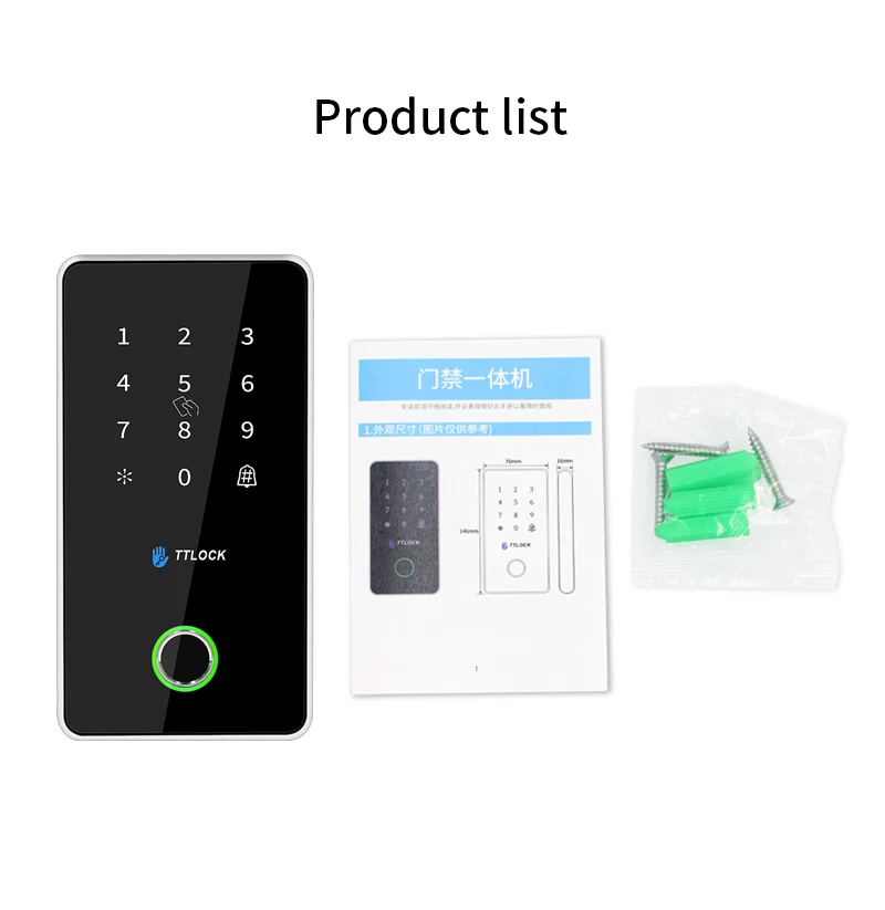 TTLock APP Remote Control Standalone Metal Access Controller Reader Support Fing