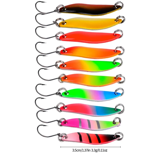 1pcs Spinner Trout Bait 2.1g/3cm 3.3g/3.5cm Metal Spoon Fishing Lure Jig  Hook Wobbler Casting Jigging Tackle Accessories Chub - AliExpress