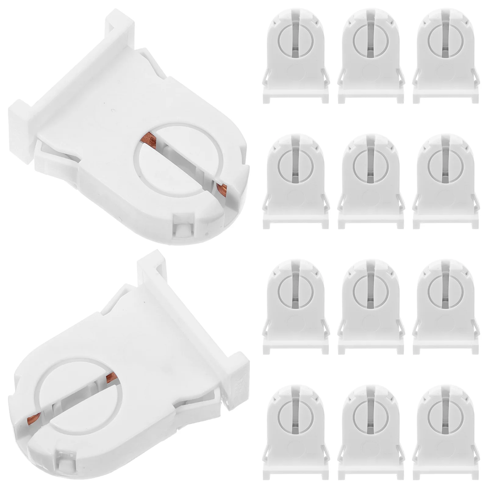 

20 Pcs Brackets Pipe Supports Lamp Holder Fluorescent Tube Clips White LED Light