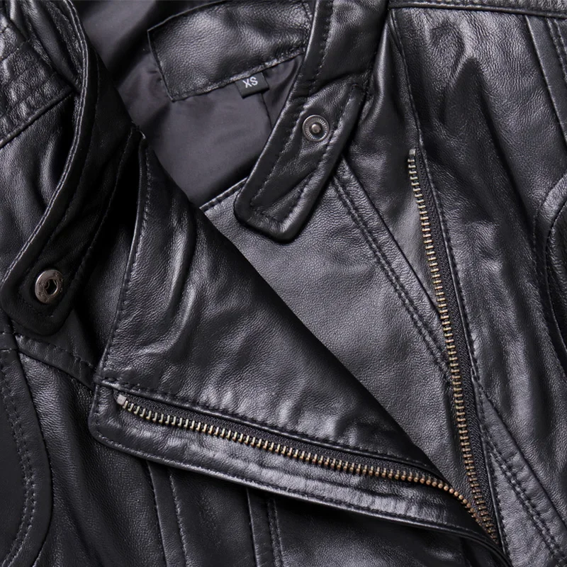 2020 Autumn Genuine Leather Jacket Women 100% Sheepskin Coat Slim Fit Biker Motorcycle Jacket Autumn Real Leather Jackets 1715
