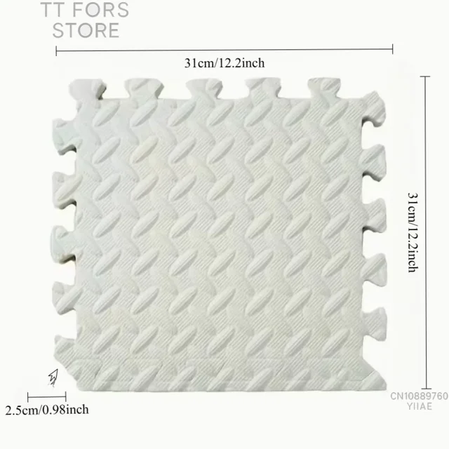 2.5cm Thick Baby Play Mat EVA Foam Non-Slip Baby Crawling Activity Mat Children's Activity and Leisure Mat Home Decor Reusable 6