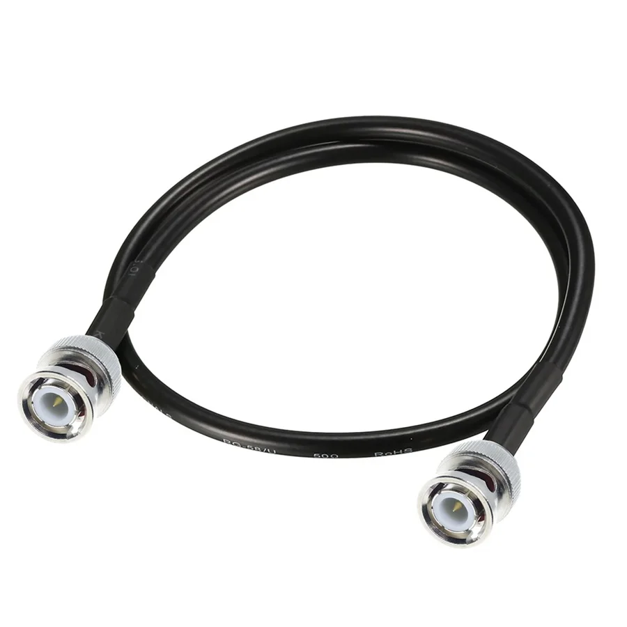 Premium BNC Male-to-Male Coaxial Connector Cable - 50 Ohm RF Jumper