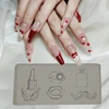 1Pcs Baroque White Horse 3D Acrylic Nail Mold 4*2CM Silicone Stamping Plates DIY Retro Style Resin Mold for Jewelry Making Decor 4